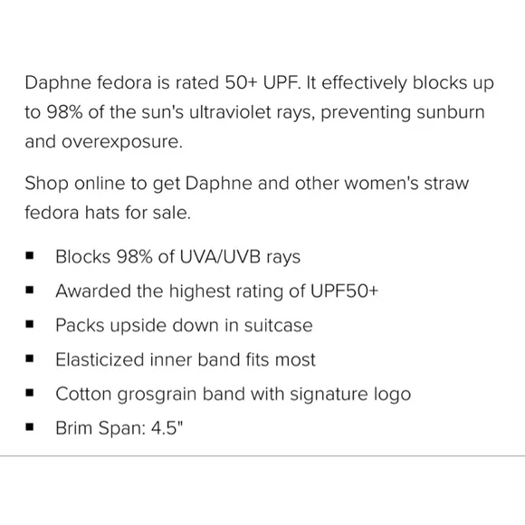 NWT Eric Javits Daphne Fedora Hat One Size Natural/Black - Picture 8 of 11